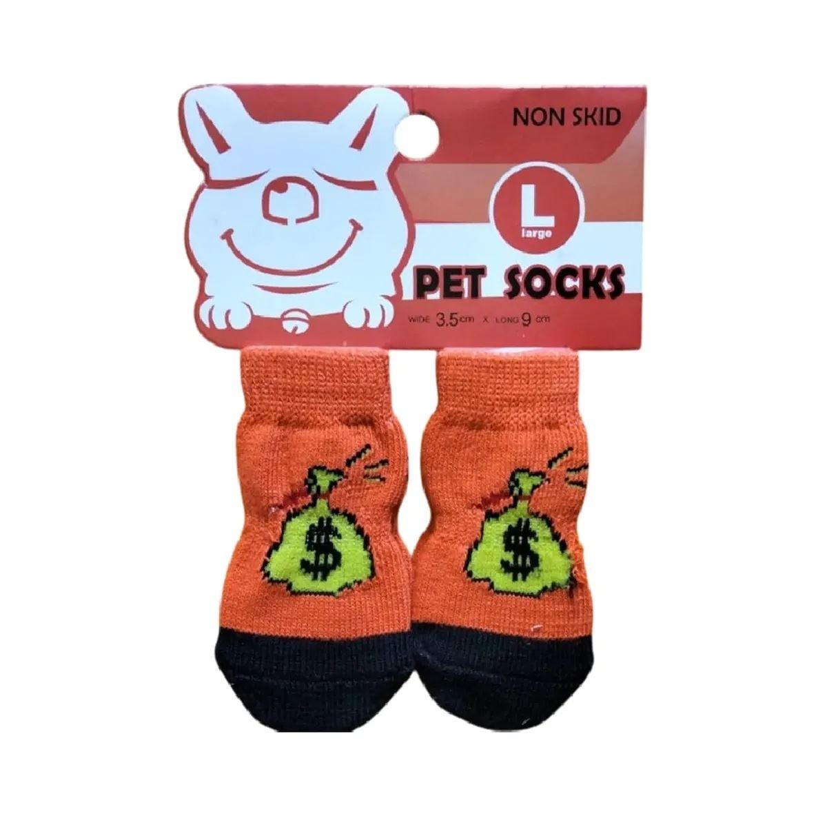 Medias Antideslizantes De Algodón Para Mascotas Perros Y Gatos Talla L